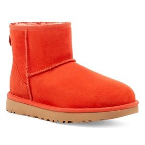 New Ugg Classic Mini In Lava Flow Suede 